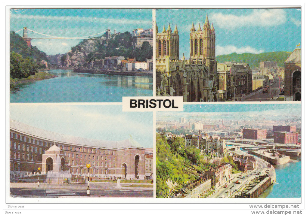 Bristol Municipal Building - The Cathedral -View From Bridge- Clifton Suspension Bridge - Bristol