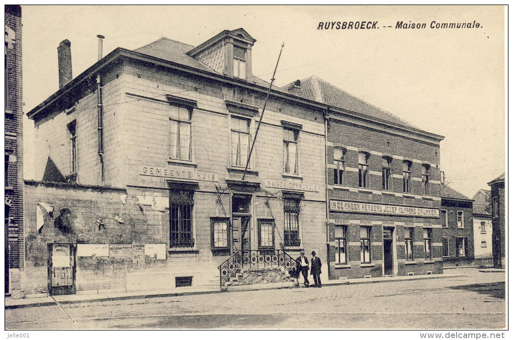 Ruysbroeck Ruisbroek Maison Communale 1915 - Sint-Pieters-Leeuw