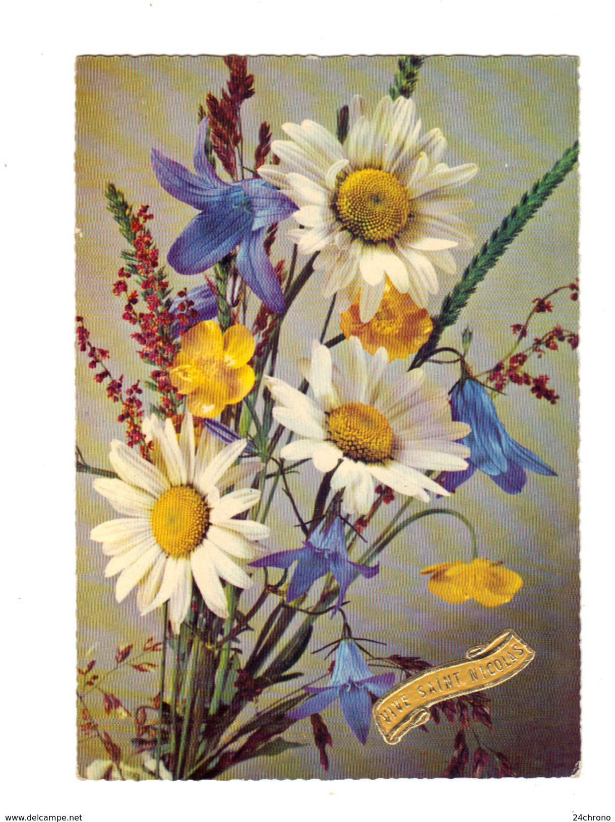 Vive Saint Nicolas: Bouquet De Fleurs, Marguerites (16-2196) - Sinterklaas