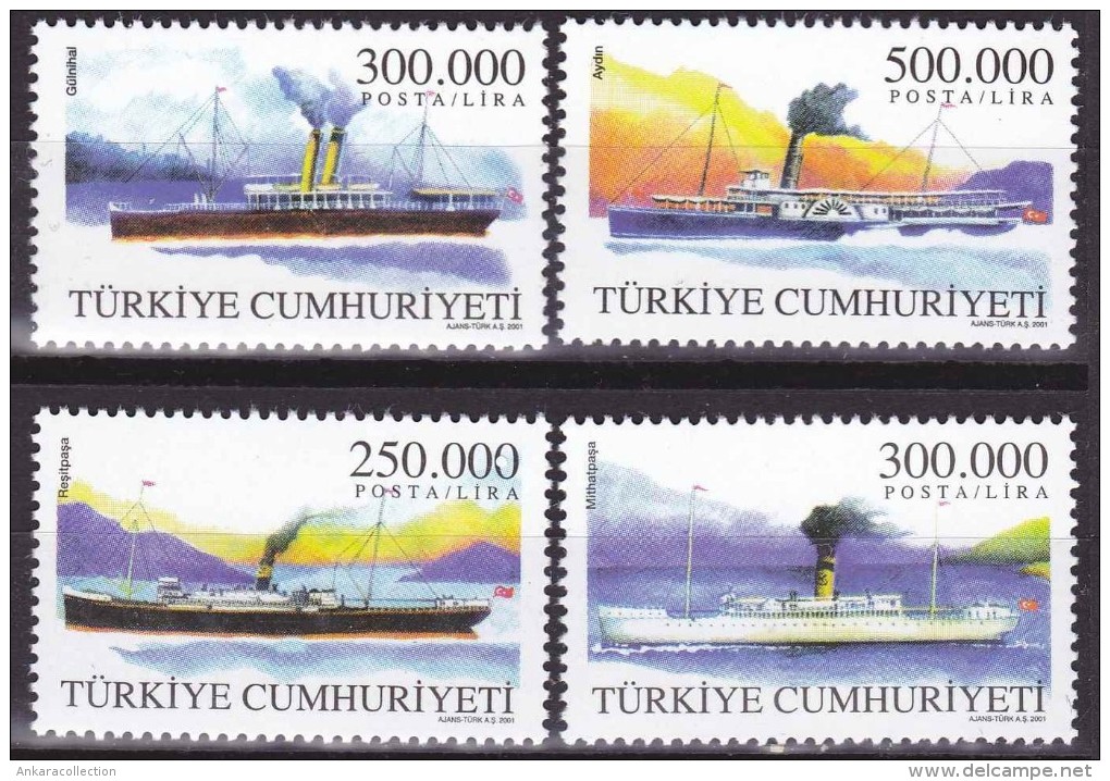 AC - TURKEY STAMP -  TURKISH MERCHANTS SHIPS MNH 03 SEPTEMBER 2001 - Ongebruikt