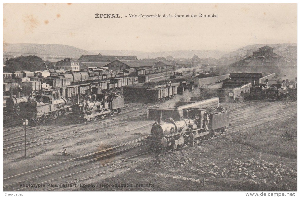 Epinal - Vue D'ensemble De La Gare Et Des Rotondes - Epinal