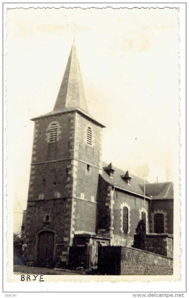 BRYE - Fleurus - Eglise Saint-Pierre - Carte Photo - 2 Scans - Fleurus