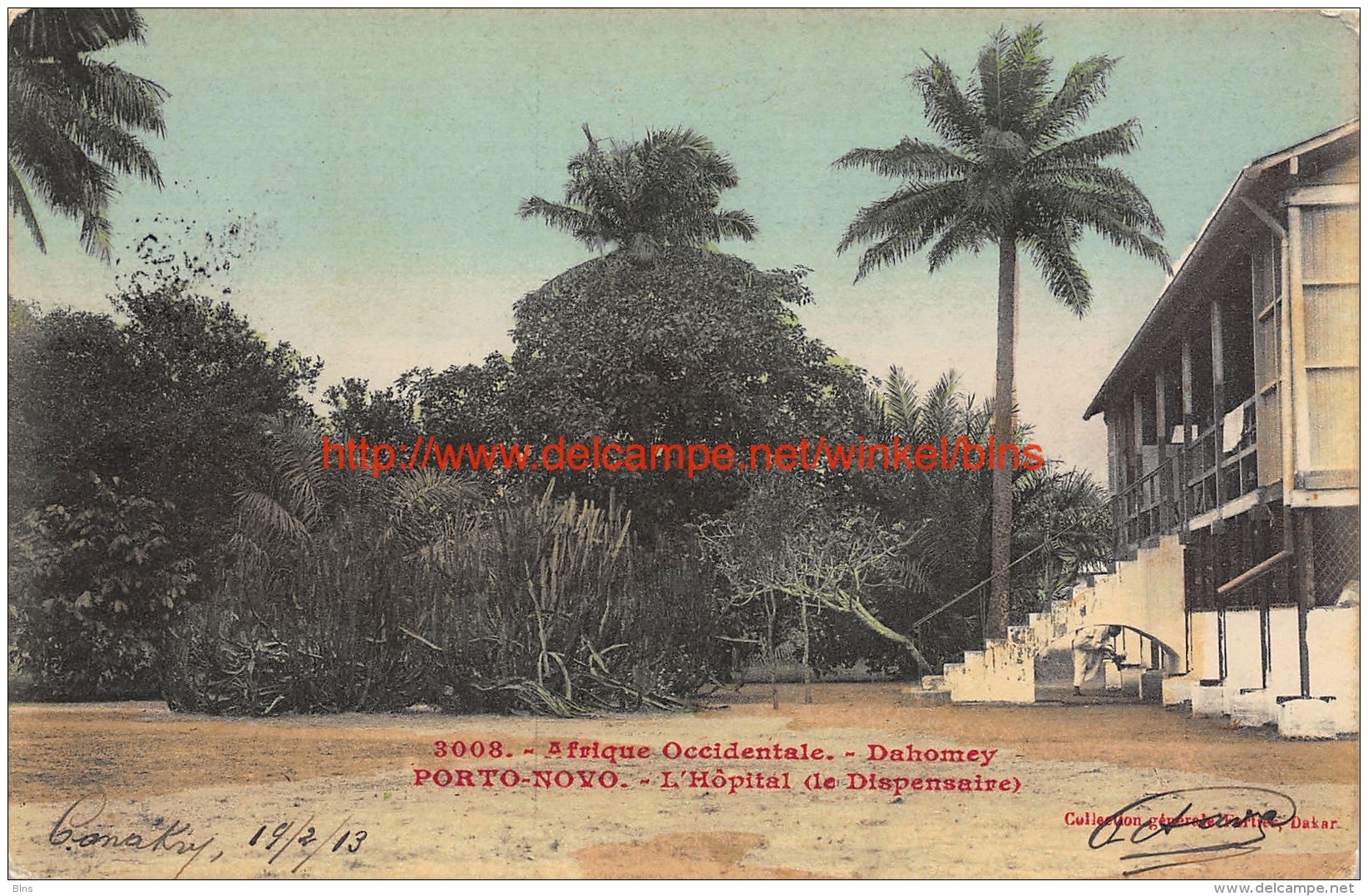 1913 L'Hôpital Port-Novo Dahomey - Dahomey