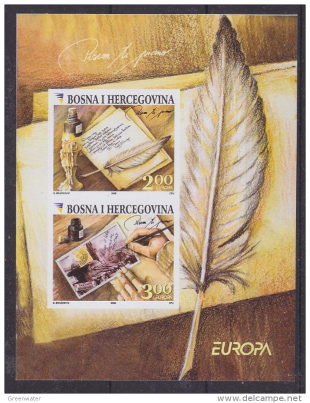 Europa Cept 2008 Bosnia/Herzegovina Sarajevo M/s IMPERFORATED ** Mnh (32489) - 2008