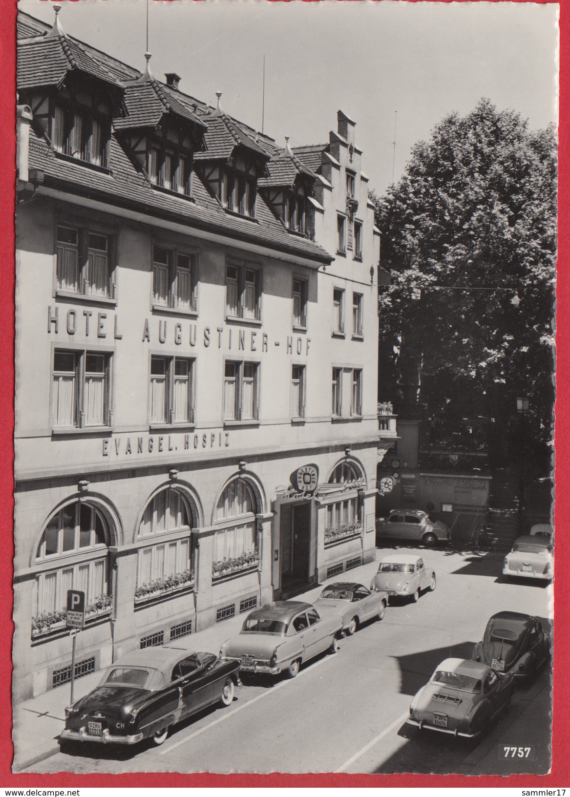 ZÜRICH HOTEL AUGUSTINER-HOF ST. PETERSTR NÄHE PARADEPLATZ, OLDTIMER - Zürich