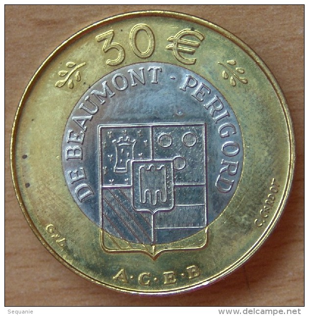 30 Euro De Beaumont Perigord / Rhinau Alsace 1997 Bicolore - Euros Des Villes