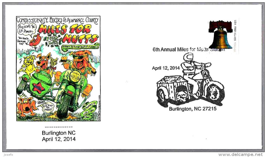 6th ANNUAL MILES FOR MUTTS - Motociclismo - Motorcycling - Perro - Dog. Burlington NC 2014 - Moto