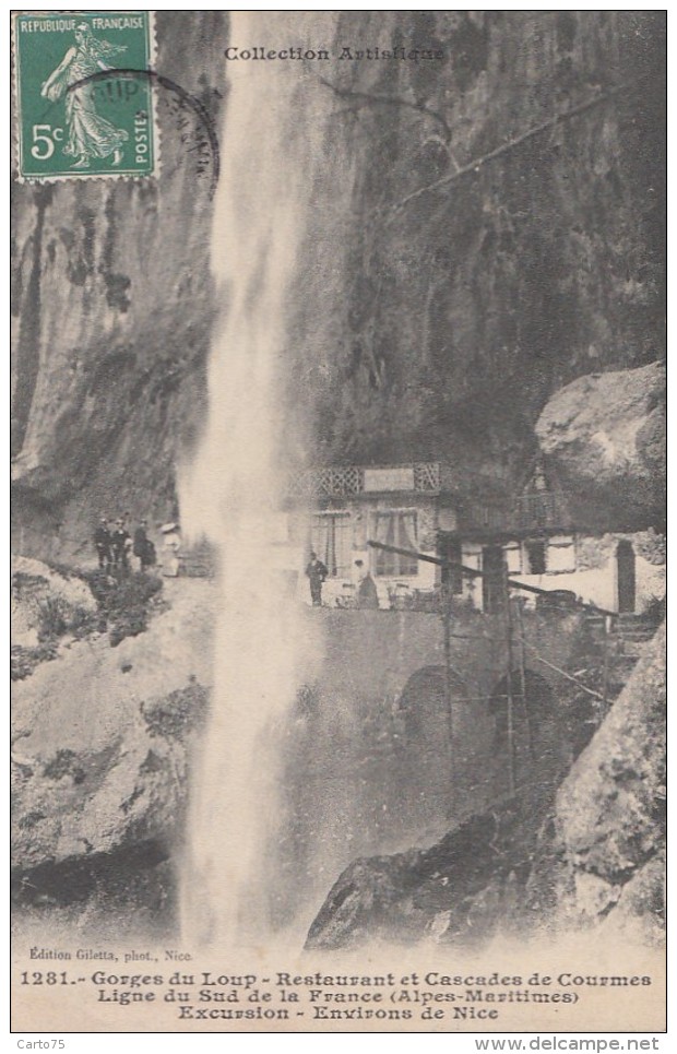 Gorges Du Loup 06 - Série Collection Artistique - Restaurant Et Cascades De Courmes - Autres & Non Classés