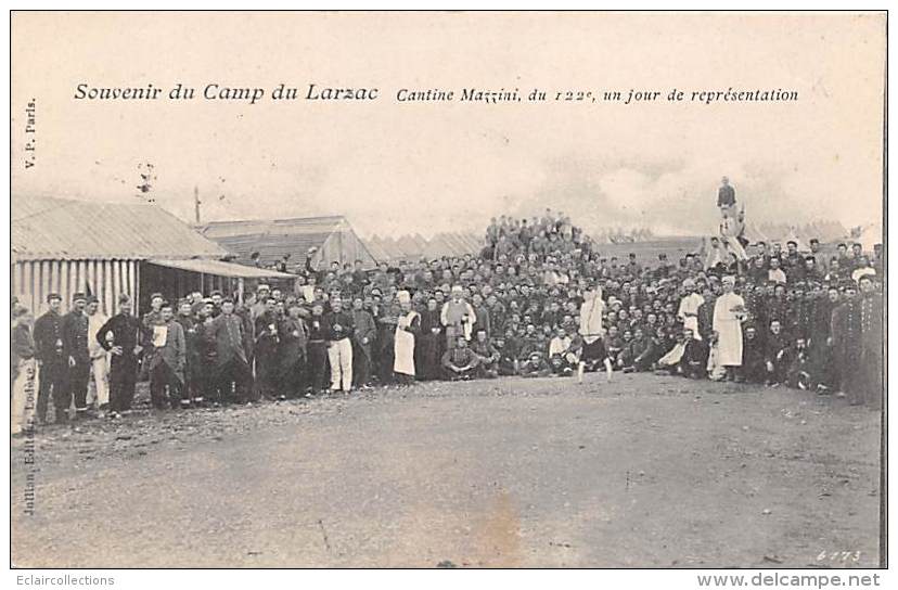 Larzac       12     Le Camp . Cantine Mazzini Du 122 Eme. - Autres & Non Classés