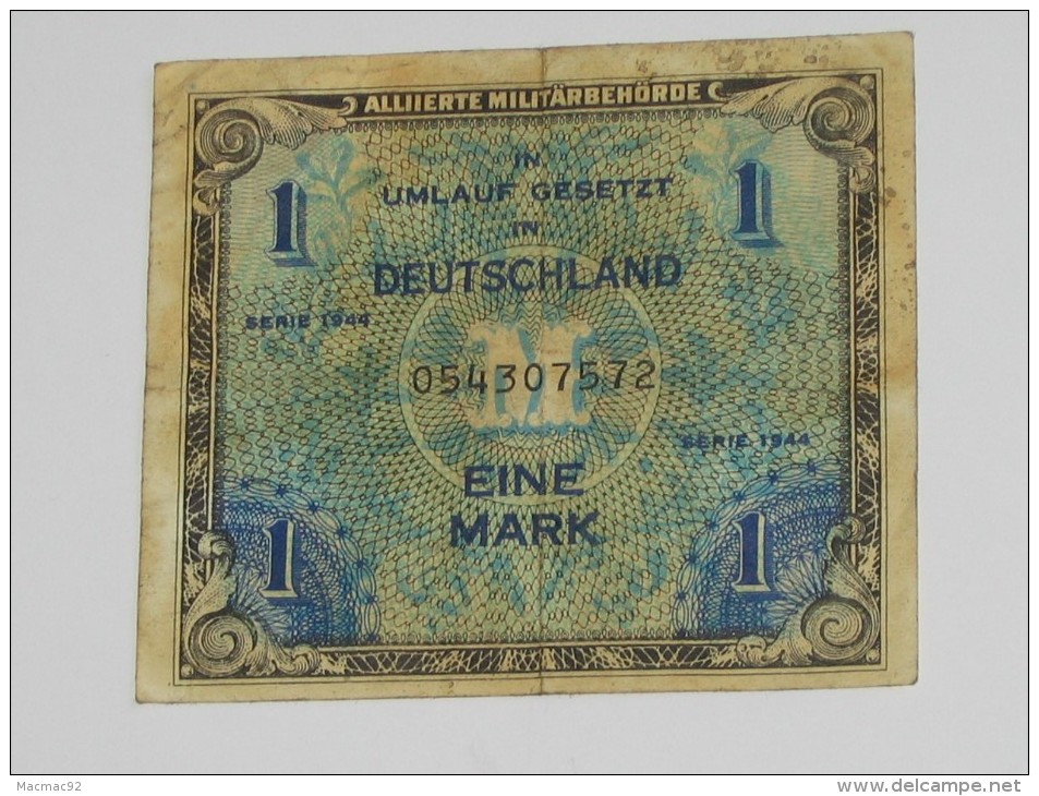 1 Eine Mark - Allied Occupation WWII - ALLEMAGNE - Série 1944  **** EN ACHAT IMMEDIAT **** - 1 Mark