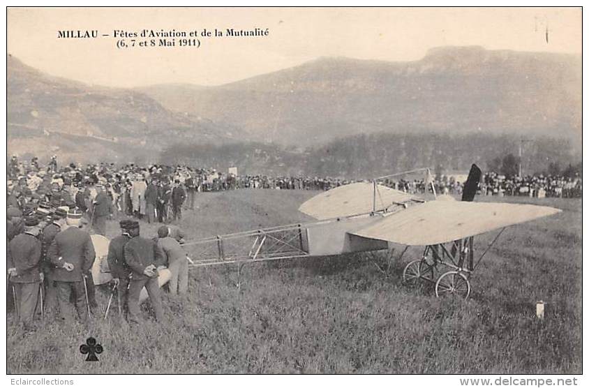 Millau       12      Fêtes D'aviation Et De La Mutualité.  Un Avion - Millau