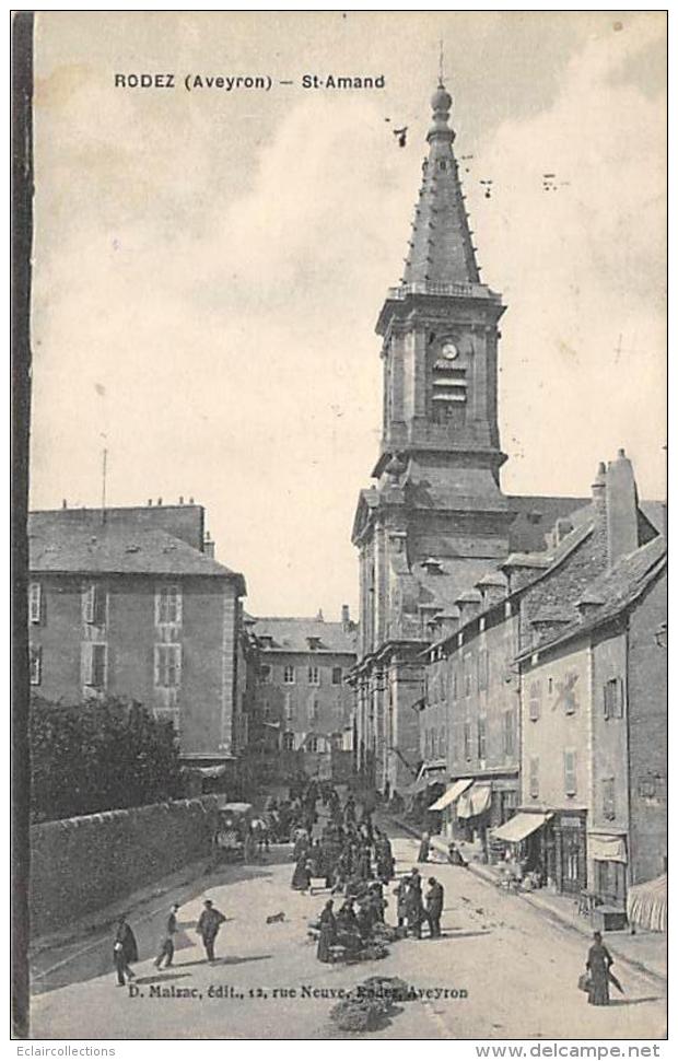 Rodez       12       Marché Et Eglise St Amand - Rodez