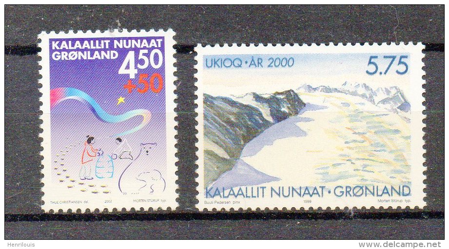 GROENLAND  Timbre Neuf ** De 2000-2002    ( Ref 35 P )  Arctique -glacier- Nouvel An - Ungebraucht