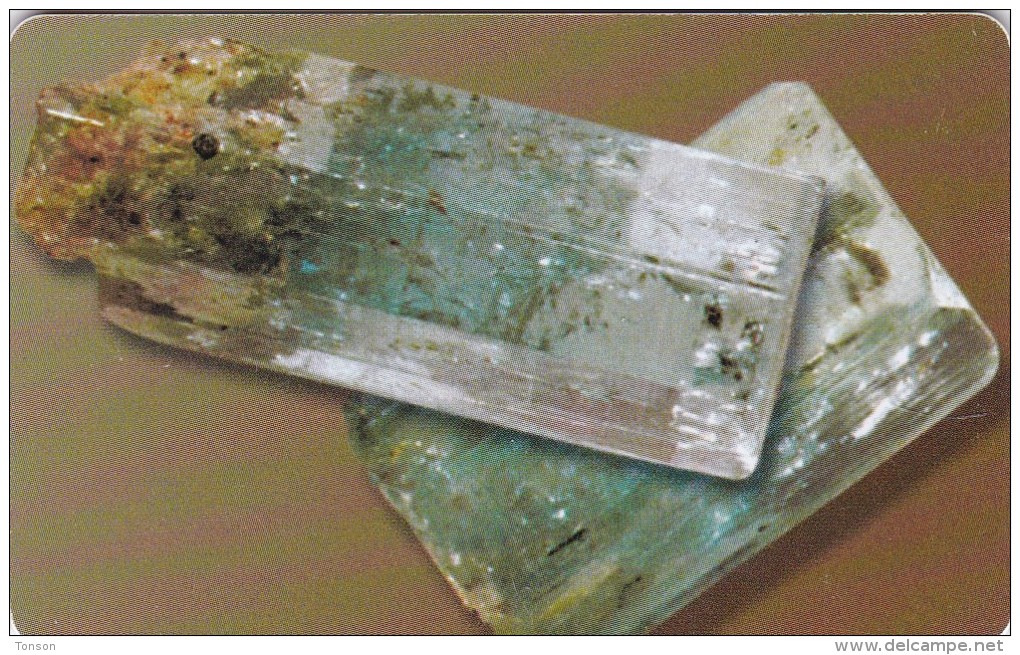 Namibia, NMB-163,  Gemstones, Aquamarine, 2 Scans. - Namibia