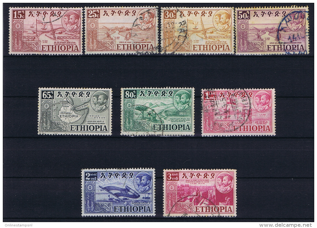 Ethiopia: 1952  Mi 318 - 326 Used, General Picture More Sets In Stock - Etiopía