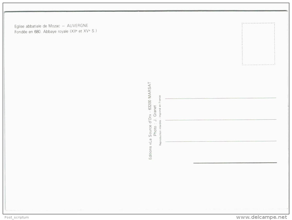 Mozac - église - 3 Cartes - Autres & Non Classés