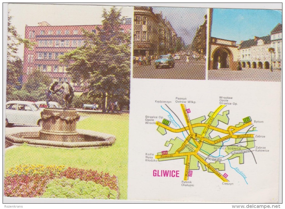 Postcard Polen Poland Polska Gliwice - Polen