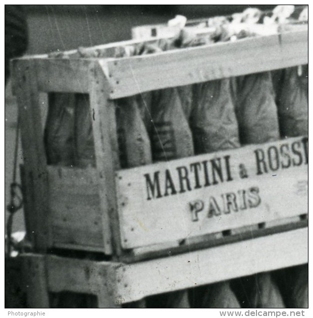 France Paris Transports Urbain Livraison Des Alcools Martini Ancienne Photo Aubry 1940 - Cyclisme