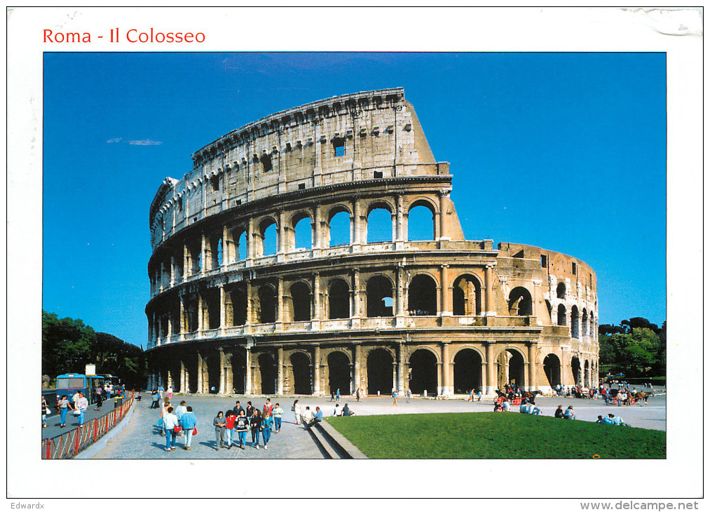 Il Colosseo, Roma, Vatican City Postcard Posted 2006 Stamp - Vatican