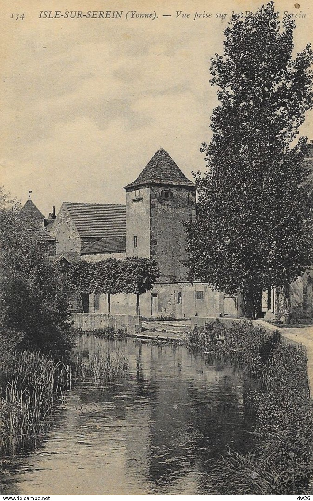 L'Isle-sur-Serein (Yonne) - Vue Prise Sur Les Bords Du Serein - Carte N° 114 - L'Isle Sur Serein