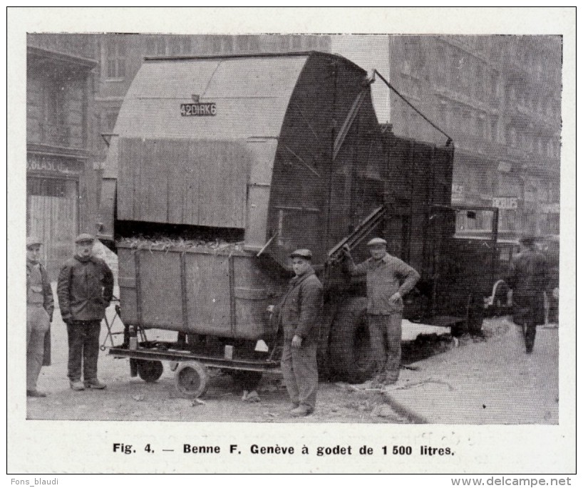 1949 - Iconographie Documentaire - Camion Benne F Genève - FRANCO DE PORT - Camions