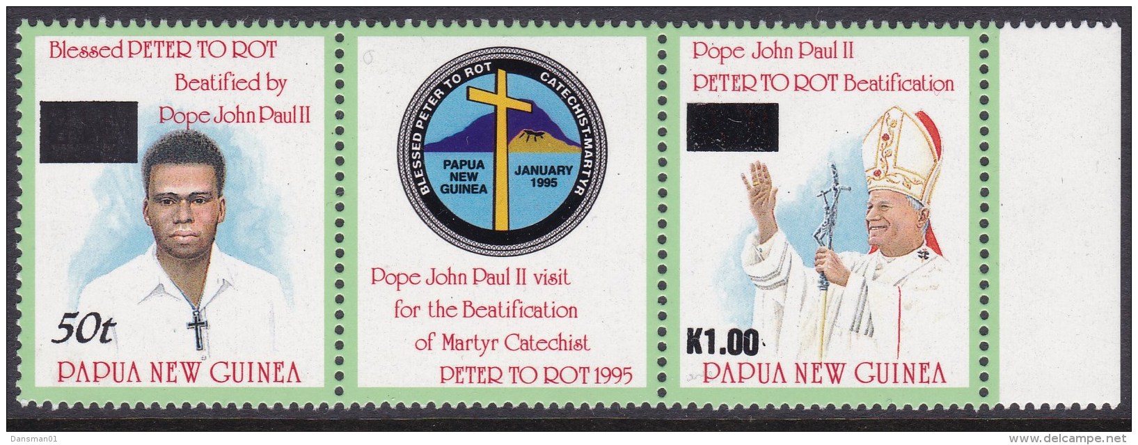 PAPUA NEW GUINEA 2001 Ovpt Sc 1008a Mint Never Hinged - Papua Nuova Guinea