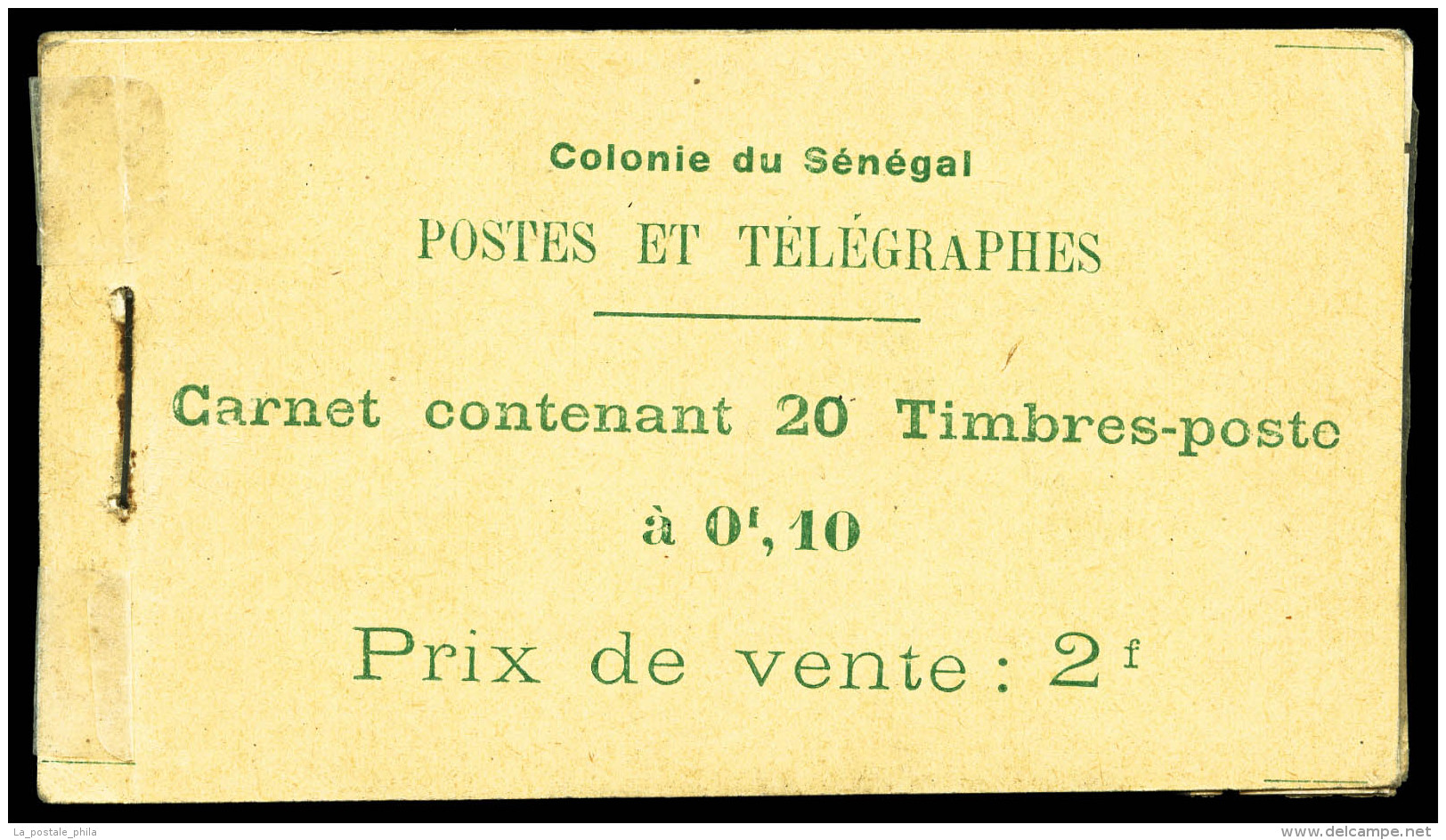 ** N°4, Senegal: 20 Timbres, 10c Vert-jaune Et Vert (N°73), B   Qualité: ** - Autres & Non Classés