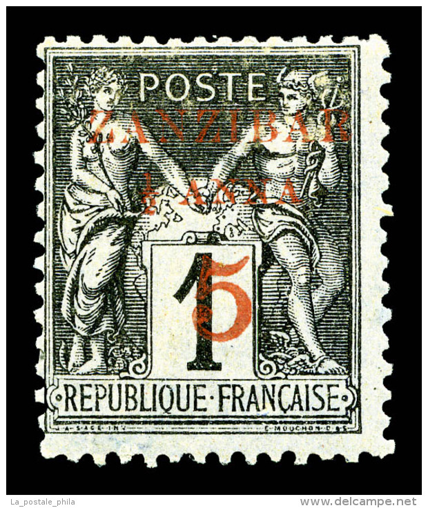 * N°12a, 1/2a Et 5 Sur 1c Noir Sur Azuré Type II, TTB   Qualité: *   Cote: 330 Euros - Unused Stamps