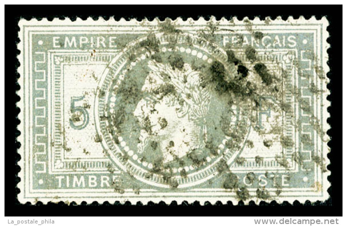 O N°33, 5F Violet-gris, TB (signé Scheller/certificat)   Qualité: O   Cote: 1100 Euros - 1863-1870 Napoleon III Gelauwerd