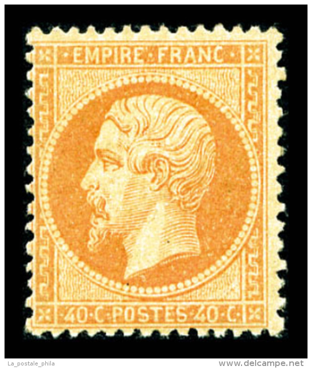 ** N°23, 40c Orange, SUPERBE (signé Calves/certificat)   Qualité: ** - 1862 Napoléon III