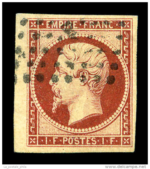 O N°18d, 1F Carmin, Impression De 1862, Oblitération De Complaisance, TB (certificat)   Qualité:... - 1853-1860 Napoleon III