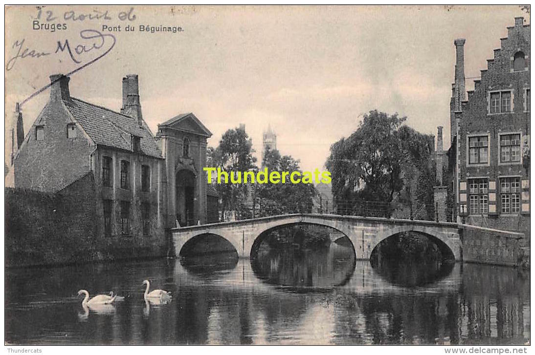 CPA BRUGGE BRUGES PONT DU BEGUINAGE NELS SERIE DELFT 6 - Brugge