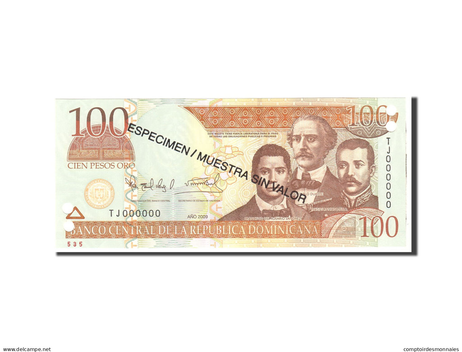 Billet, Dominican Republic, 100 Pesos Oro, 2009, Undated, KM:177s2, NEUF - Dominicaine