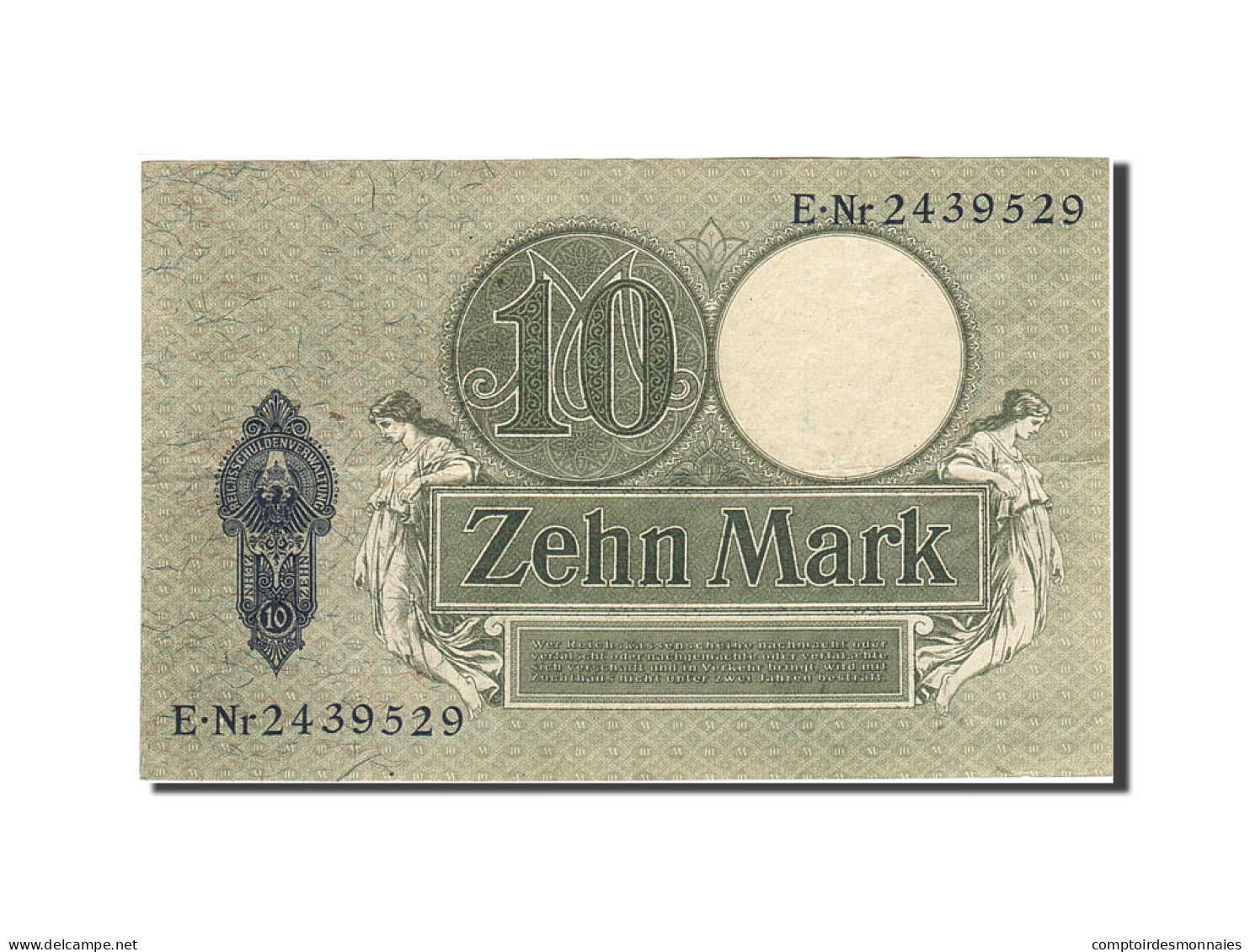 Billet, Allemagne, 10 Mark, 1904-1906, 1906-10-06, KM:9b, TB - 10 Mark