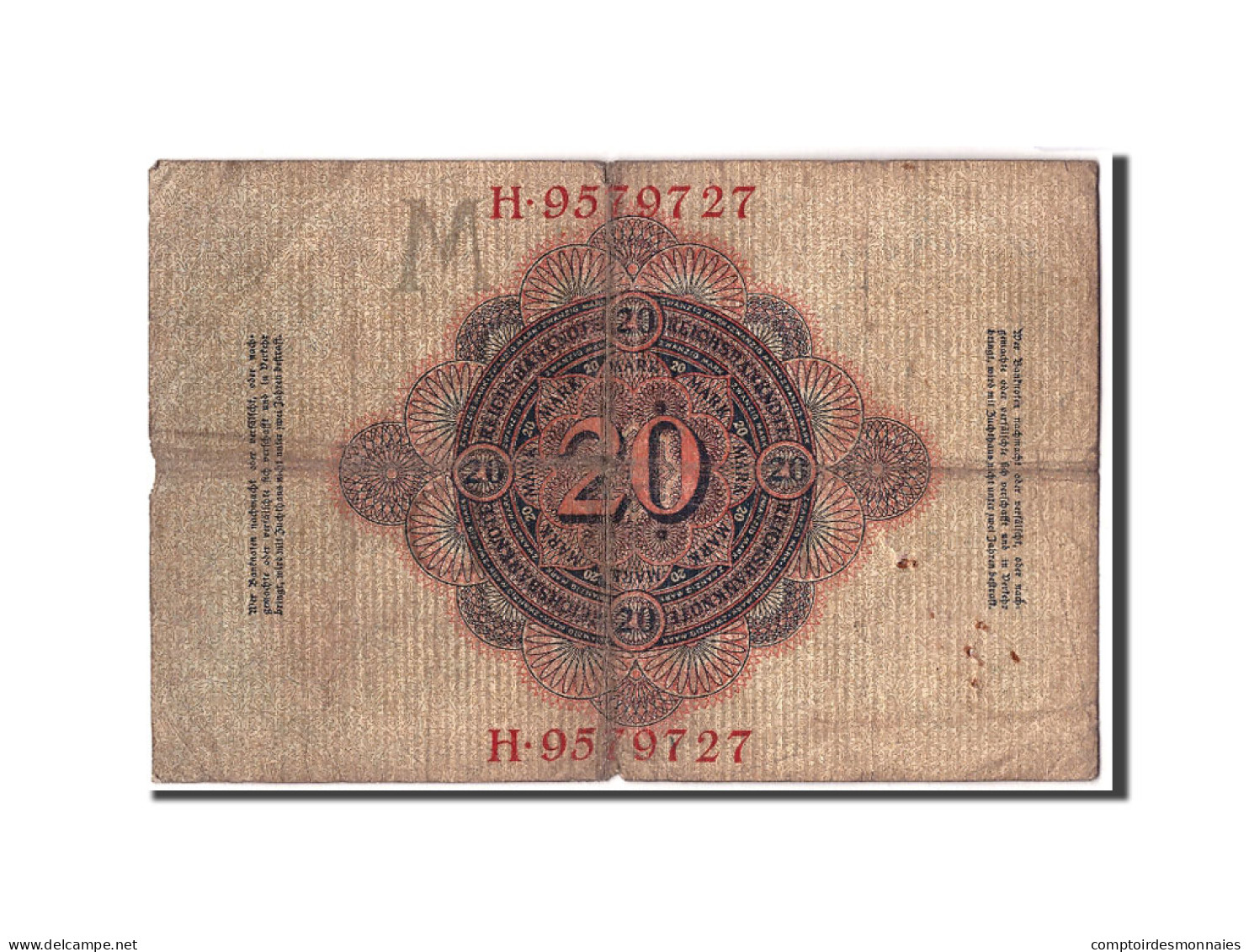 Billet, Allemagne, 20 Mark, 1910, 1910-04-21, KM:40b, B - 20 Mark