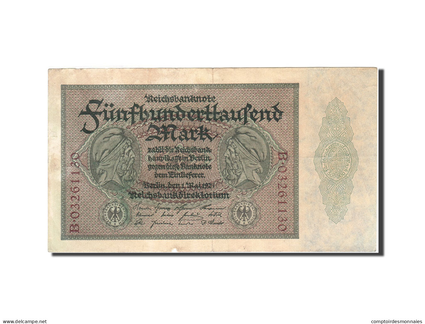 Billet, Allemagne, 500,000 Mark, 1923, 1923-05-01, KM:88a, TTB - 500000 Mark