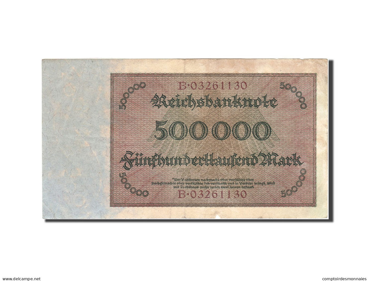 Billet, Allemagne, 500,000 Mark, 1923, 1923-05-01, KM:88a, TTB - 500.000 Mark