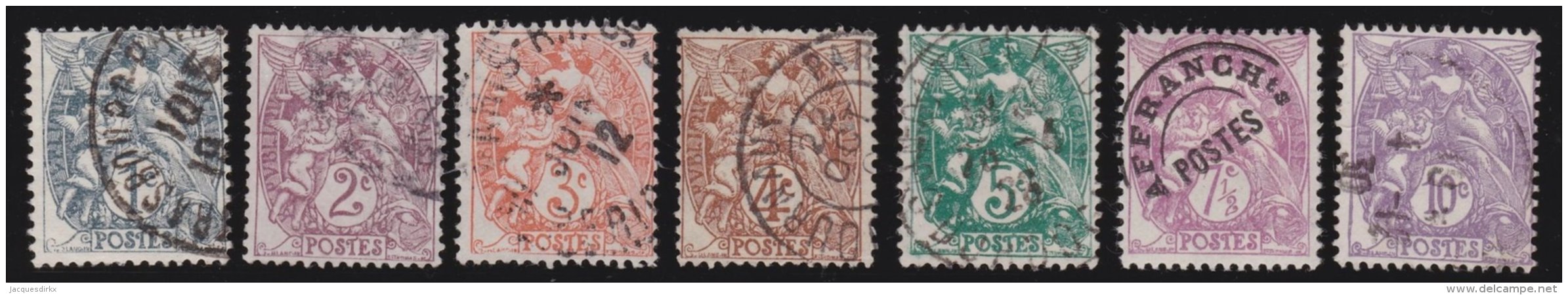 France    .  Yvert      7  Zegels            .          O       .              Oblitéré - Used Stamps