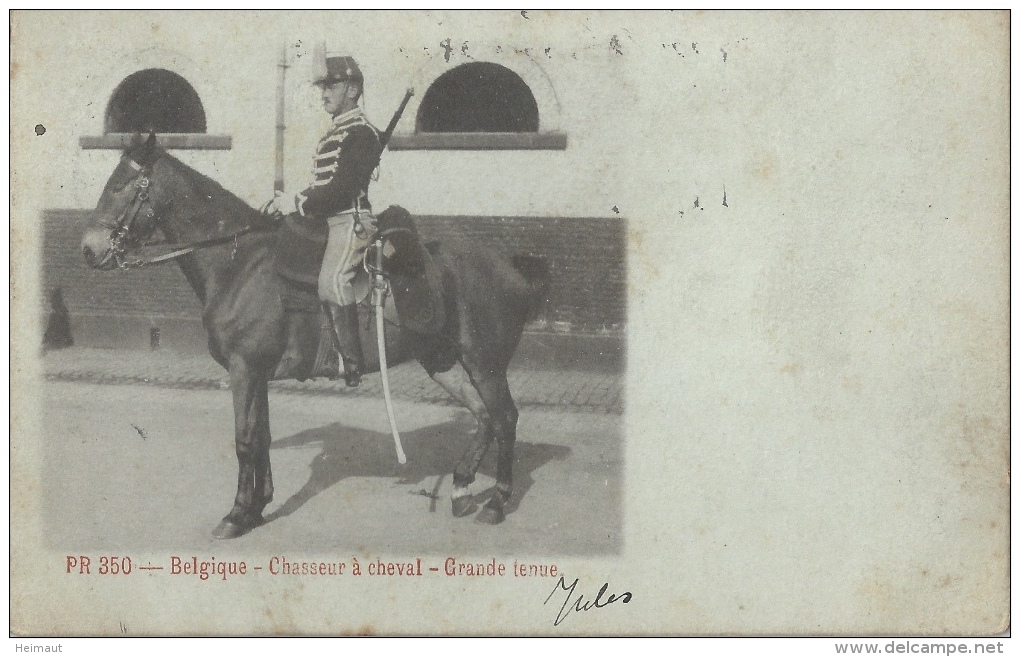 Belgique - Chasseur à Cheval - Grande Tenue - 1905 - Uniformes