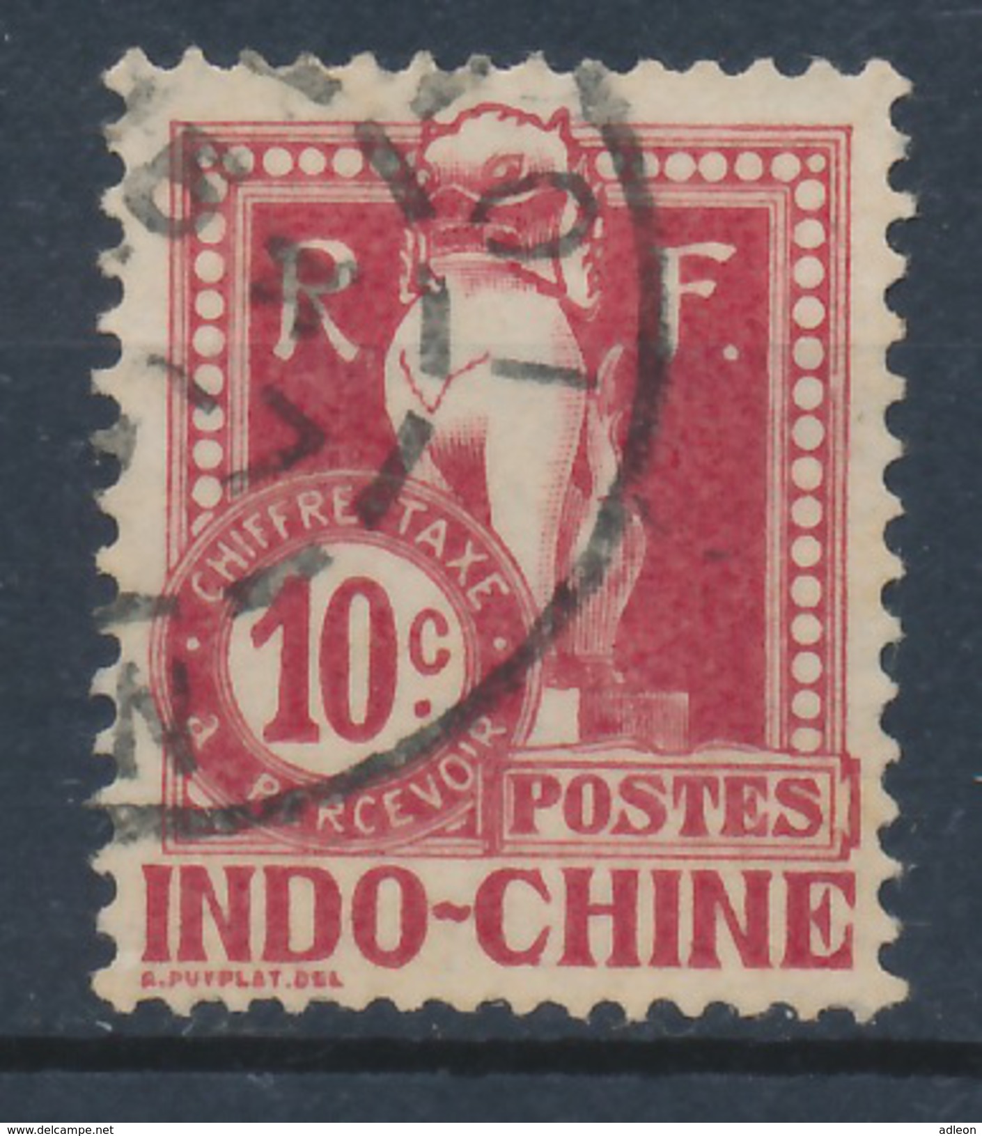 Indochine YT Taxe 8 Obl - Timbres-taxe