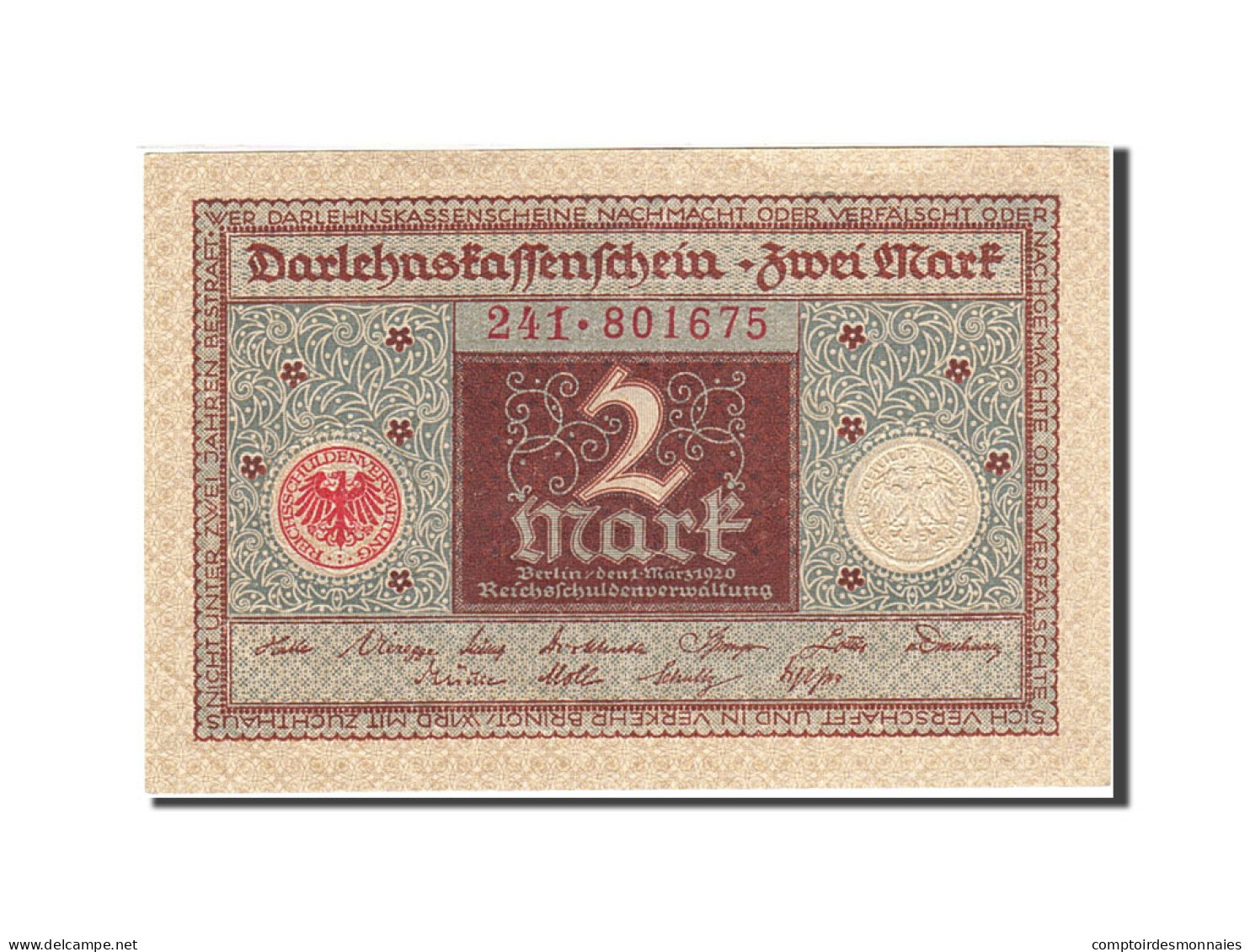 Billet, Allemagne, 2 Mark, 1920, 1920-03-01, KM:60, SPL - 2 Mark