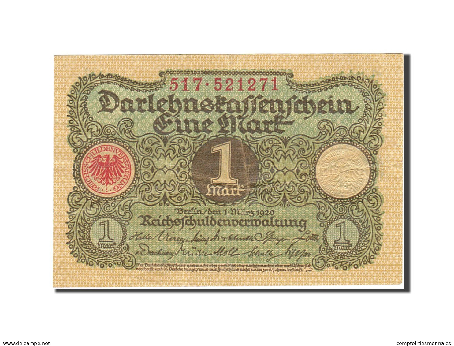 Billet, Allemagne, 1 Mark, 1920, 1920-03-01, KM:58, SUP - 1 Mark