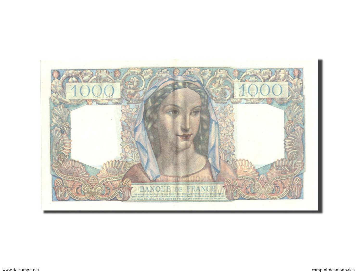 Billet, France, 20 Francs, 1 000 F 1945-1950 ''Minerve Et Hercule'', 1945 - 1 000 F 1945-1950 ''Minerve Et Hercule''