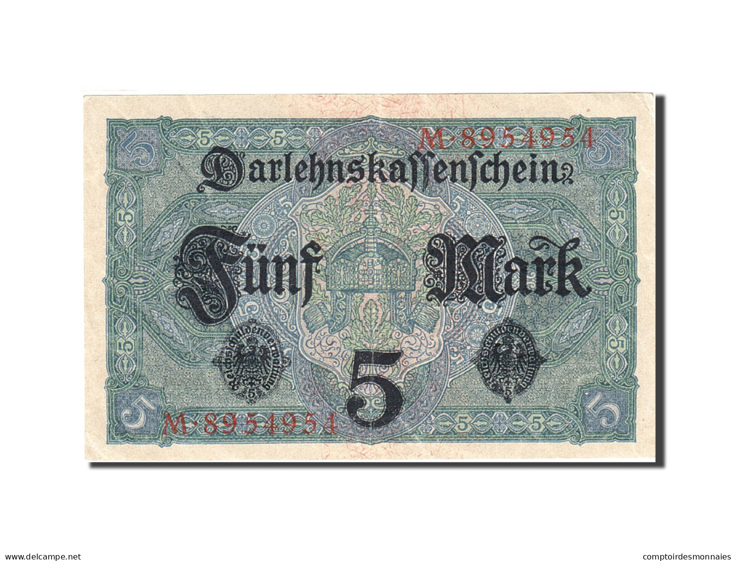 Billet, Allemagne, 5 Mark, 1917-1918, 1917-08-01, KM:56a, SUP - 5 Mark