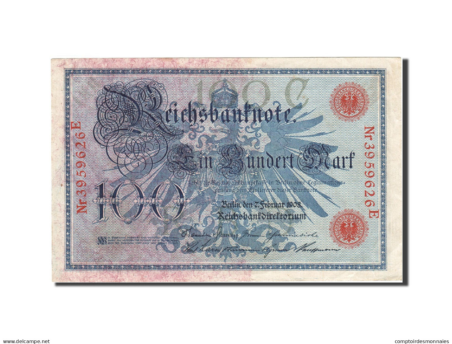 Billet, Allemagne, 100 Mark, 1908, 1908-02-07, KM:34, SPL - 100 Mark