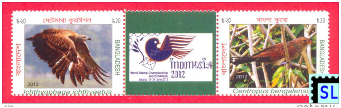 Bangladesh Stamps, International Stamp Exhibition, Indonesia 2012, MNH - Bangladesh