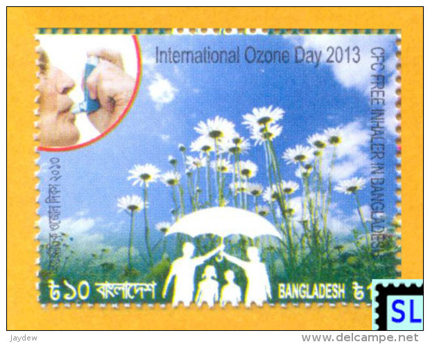 Bangladesh Stamps 2013, International Day For The Preservation Of The Ozone Layer, MNH - Bangladesh