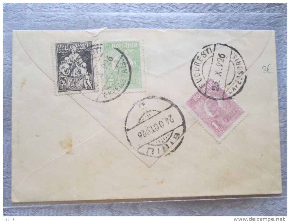 HONGRIE BELLE ENVELOPPE  3 TIMBRES  1926 - Marcofilie