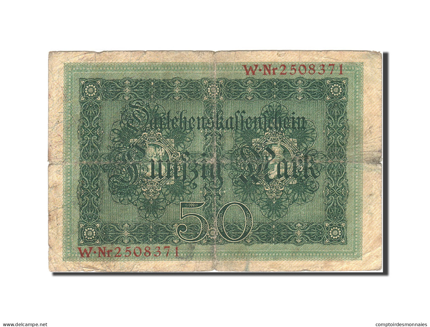 Billet, Allemagne, 50 Mark, 1914, 1914-08-05, KM:49b, B - 50 Mark