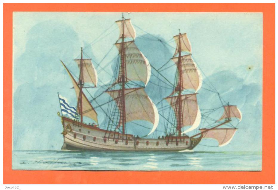 CPA  Illustrateur HAFFNER - Bateau - Voilier - Vaisseau  " Flute " - Haffner